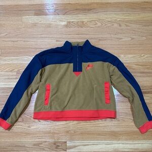 Nike Blue and Tan Women's Top